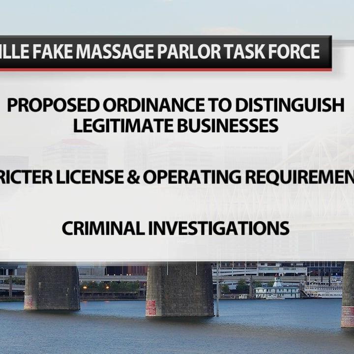 Louisville launches taskforce to crack down on illegal massage parlors